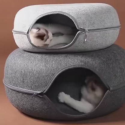 Cat Tunnel Bed - For Indoor Cats